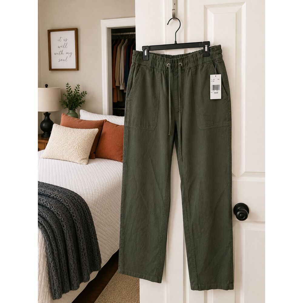 KUT from the Kloth Womens Green Utility Pants Medium Drawstring NWT